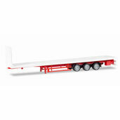 1/87 Lowliner Flat Trailer 3-axle White