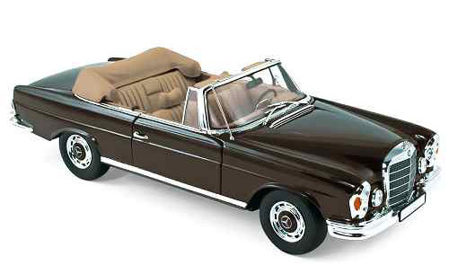 1/18 Mercedes-Benz 280 SE Cabriolet 1969 Dark Brown