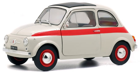 1/18 Fiat 500L 1960 White/Red