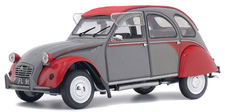 1/18 Citroen 2CV6 1985 Gray/Red