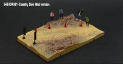1/64 Diorama City -001 Countryside Muddy Road Version