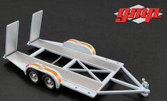 1/43 GMP Tandem Car Trailer with Tire Rack - Gulf Oil