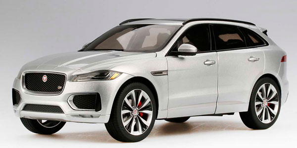 1/18 Jaguar F-Pace Rhodium Silver