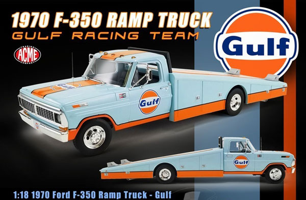 1/18 1970 Ford F-350 Ramp Truck - Gulf