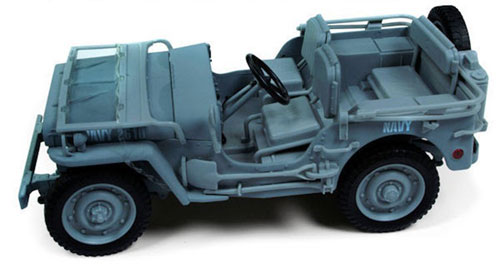 1/18 1941 Jeep Willys - Navy Blue Gray