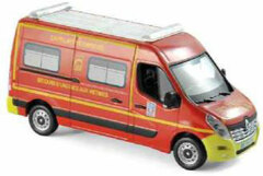 1/43 Renault Master 2014 Fire Fighting VSAV Yellow Bumper