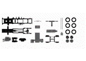 1/87 Scania CR/CS Lowliner Tractor Chassis 2pcs