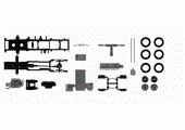1/87 Scania CR/CS Lowliner Tractor Chassis 2pcs