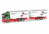 1/87 MAN TGX XLX Euro 6c Curtain Canvas Semitrailer 