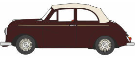 1/76 Morris Minor Convertible Maroon B/Tan