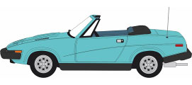 1/76 Triumph TR7 Convertible Persian Aqua Metallic
