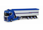 1/87 Scania CS High Roof Stoffel-Liner Track Semi-trailer 