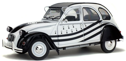 1/18 Citroen 2CV6 BREIZH 1978 White/Black