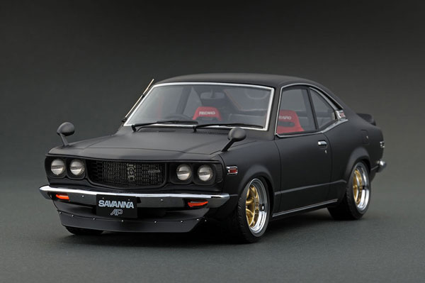 1/18 Mazda Savanna (S124A) Matte Black