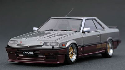 1/18 Nissan Skyline 2000 RS-X Turbo-C (R30) Silver/Red