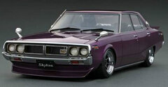 1/43 Nissan Skyline 2000 GT-X (GC110) Purple *Hayashi-Wheel