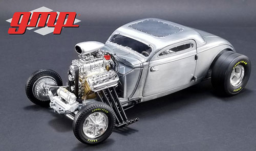1/18 1934 Blown Altered Coupe - Raw Steel