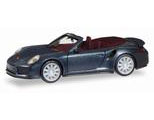 1/87 Porsche 911 Turbo Cabriolet Black Metallic