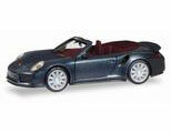 1/87 Porsche 911 Turbo Cabriolet Black Metallic