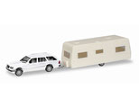 1/87 Mini Kit Mercedes-Benz E-Class T-Model w/Trailer House