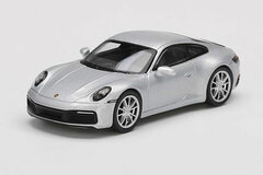 1/64 Porsche 911 (992) Carrera 4S GT Silver Metallic (Right-hand Steering)