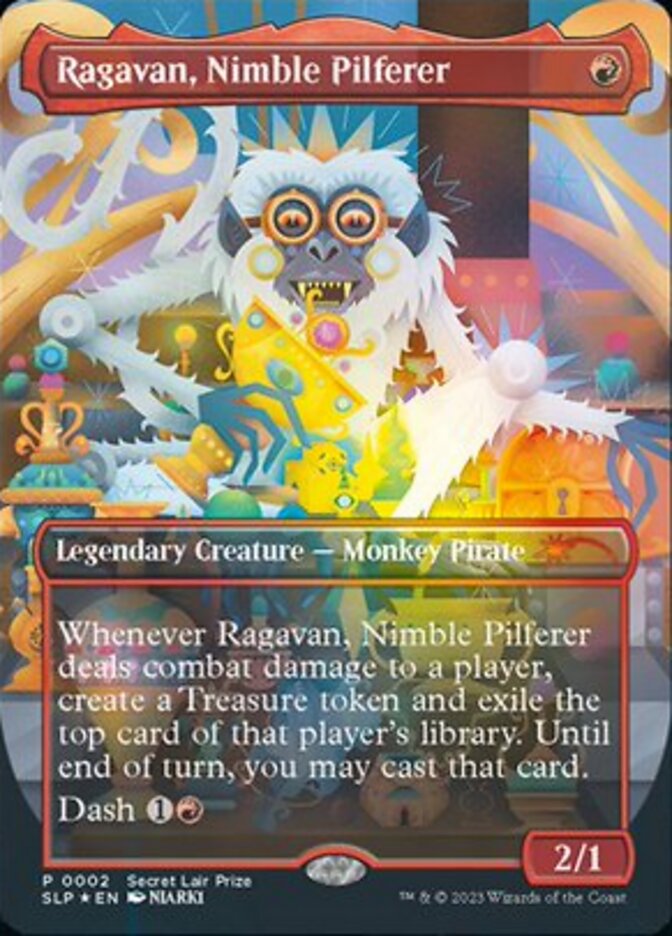 Ragavan, Nimble Pilferer - Foil - Borderless