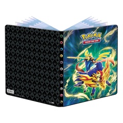 Ultra Pro - Sword and Shield 12.5 Crowned Sword Zacian and Crowned Shield Zamazenta 9-Pocket Portfolio for Pokemon