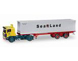 1/50 Volvo F10 Container Semitrailer Auf Achse