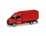 1/87 MAN TGE Single Cabin w/Platform Red