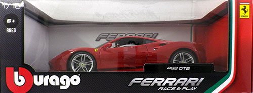 1/18 Ferrari 488GTB (Red)