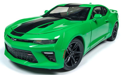 1/18 2017 Chevy Camaro SS (Krypton Green/Black)