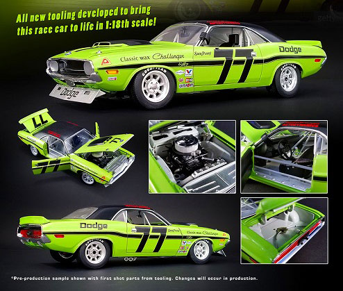 1/18 Dodge Challenger Transam #77 Sam Posey