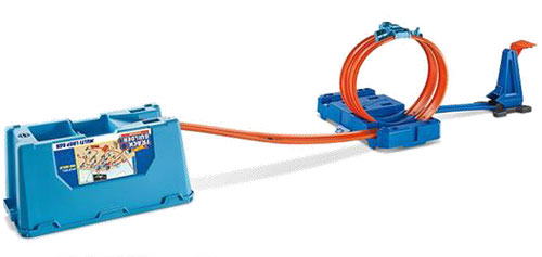 Hot Wheels Track Builder Blue Loop Box