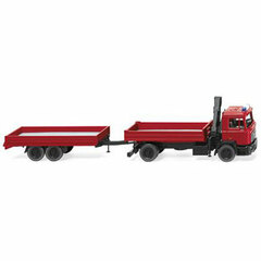 1/87 MAN F 90 Fire Truck Flatbed Road Train