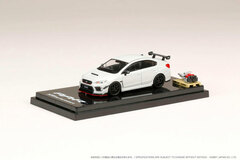 1/64 Subaru WRX STI RA-R Options Loaded / w/Engine Display Model Crystal White Pearl