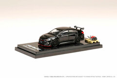 1/64 Subaru WRX STI RA-R Options Loaded / w/Engine Display Model Crystal Black Silica