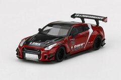 1/64 LB WORKS Nissan GT-R R35 Type 2 Rear Wing Version 3 Red LBWK 2.0 (Left-hand Steering)