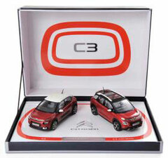 1/43 Citroen C3 & C3 Aircross 2017 2Car Set Red