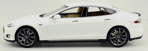 1/18 TESLA Model S 2012 (White)