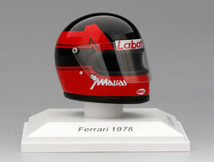 1/8 Miniature Helmet: Giles Villeneuve 1978 Scuderia Ferrari