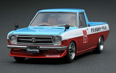 1/43 Nissan Sunny Truck Long (B121) Blue / White / Red