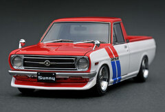 1/43 Nissan Sunny Truck Long (B121) Red / White