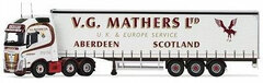 1/50 Volvo FH Curtainside Trailer V.G. Mathers