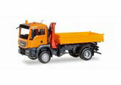 1/87 MAN TGS M Euro 6c3-way Discharge Skip with Crane