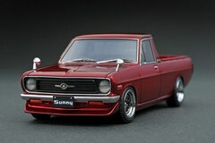 1/43 Nissan Sunny Truck (B121) Long Red Metallic