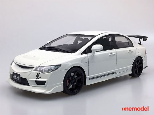 1/18 Honda Civic FD2 Js Racing White