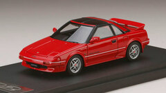 1/43 Toyota MR 2 G-Limited Super Charger T-Bar Roof Tom's New Sports Wheel Attached Car Super Red II