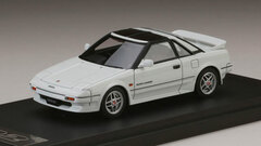 1/43 Toyota MR 2 G-Limited Super Charger T-Bar Roof Tom's New Sports Wheel Attached Car Super White II