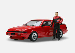 1/64 Mitsubishi Starion Red & Driver Figure Set