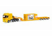 1/87 Mercedes-Benz Actros SLT Low-bed Semitrailer with load 
